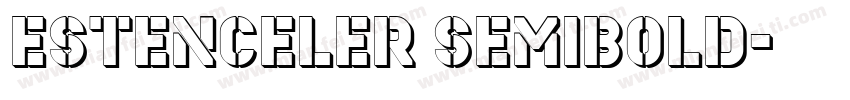 Estenceler SemiBold字体转换